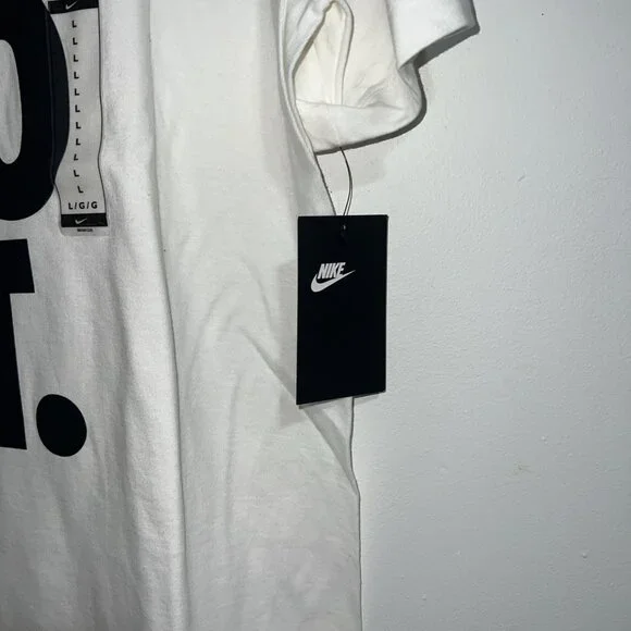 Nike Tee Sportswear Just Do It. Logo White Men’s Large - Picture 5 of 9